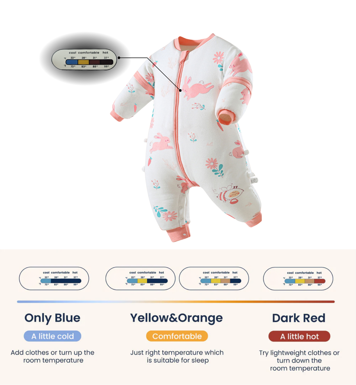 Organic Cotton Sleep Suit